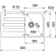 Кухонна мийка FRANKE ANTEA AZG 611-86 (114.0499.189) Фрагранит-шторм