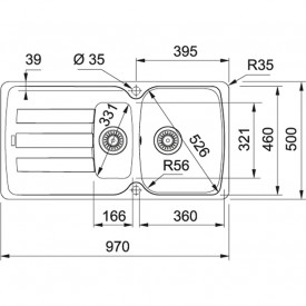 Кухонная Мойка FRANKE ANTEA AZG 651 (114.0499.203) Фрагранит-оникс 