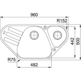 Кухонная Мойка FRANKE ANTEA AZG 661-E (114.0499.210) Фрагранит-шоколад 