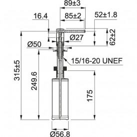 Дозатор моющих средств FRANKE COMFORT (119.0578.749) Графит