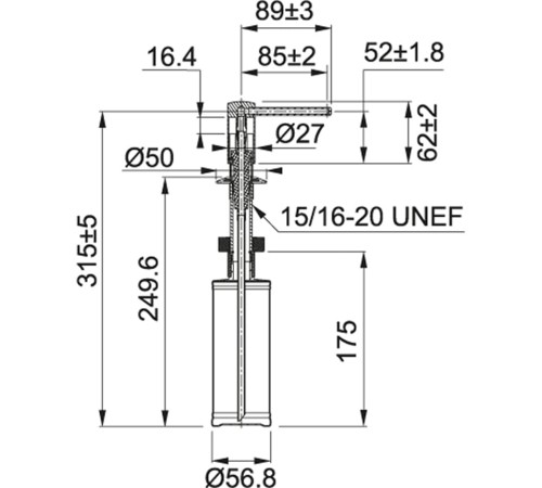 Дозатор миючих засобів FRANKE COMFORT (119.0578.746) Сахара