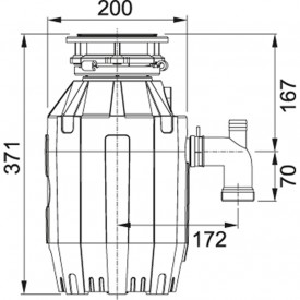 Измельчитель пищевых отходов FRANKE TURBO ELITE TE-75 (134.0535.241)