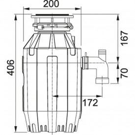 Измельчитель пищевых отходов FRANKE TURBO ELITE TE-125 (134.0535.242)