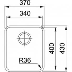 Кухонная Мойка FRANKE ATON ANX 110-34 (122.0204.647) Нерж.сталь-полированная