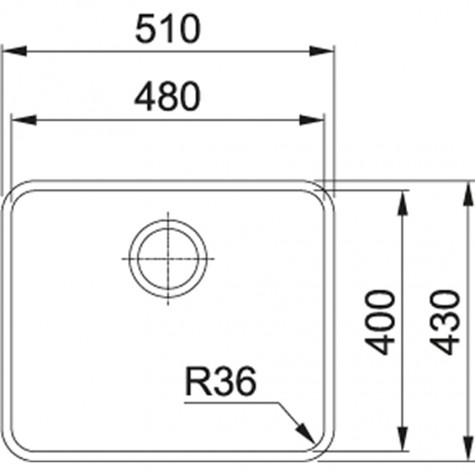 Кухонная Мойка FRANKE ATON ANX 110-48 (122.0204.649) Нерж.сталь-полированная