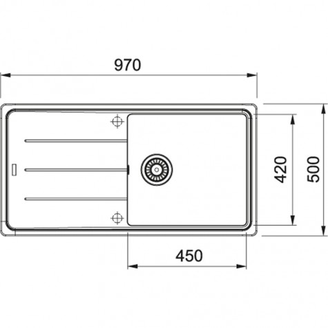 Кухонная Мойка FRANKE BASIS BFG 611-97 (114.0363.850) Фрагранит-сахара