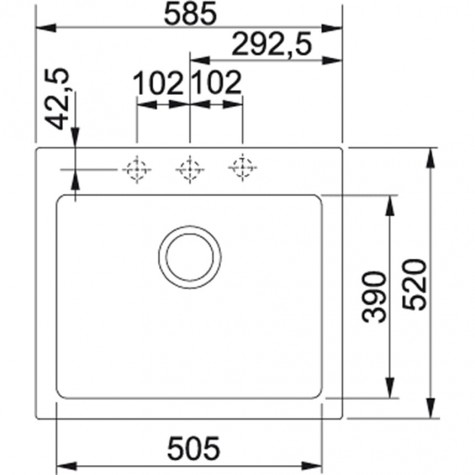 Кухонная Мойка FRANKE MARIS MRG 610-58  (114.0502.833) Фрагранит-ваниль