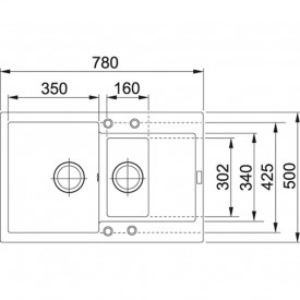 Кухонная Мойка FRANKE MARIS MRG 651-78 (114.0381.015) Фрагранит-оникс 