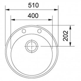 Кухонная Мойка FRANKE RONDA ROG 610-41 (114.0254.791) Фрагранит-бежевый