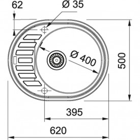 Кухонная Мойка FRANKE RONDA ROG 611-62 (114.0251.447) Фрагранит-сахара 