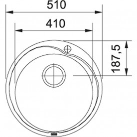 Кухонная Мойка FRANKE RONDA RON 610-41 (101.0255.783) Нерж.сталь-матовая