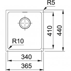 Кухонная Мойка FRANKE SIRIUS SID 110-34 (125.0331.029) Тектонайт-сахара