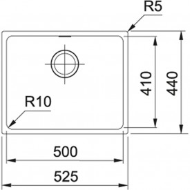 Кухонная Мойка FRANKE SIRIUS SID 110-50 (125.0395.602) Тектонайт-черный