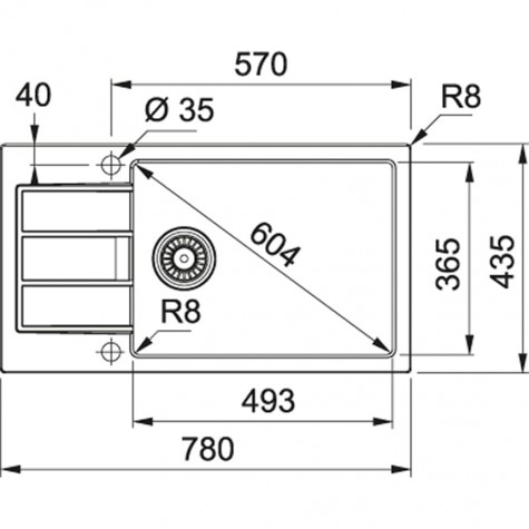 Кухонная Мойка FRANKE SIRIUS SID 611-78 XL SLIM (114.0497.983) Тектонайт-маскарпоне