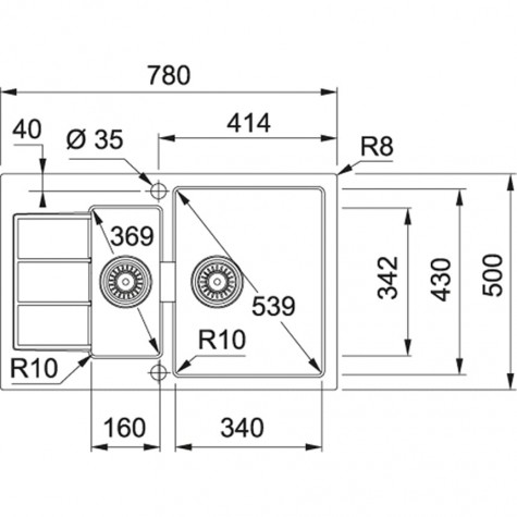 Кухонная Мойка FRANKE SIRIUS SID 651-78 (114.0497.985) Тектонайт-сахара 