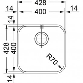 Кухонная Мойка SAVANNA SVX 110-40 (122.0039.092) Нерж.сталь-полированная