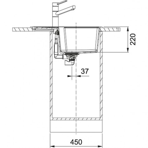 Кухонная Мойка FRANKE URBAN UBG 611-62 (114.0574.957) Фрагранит-ваниль 