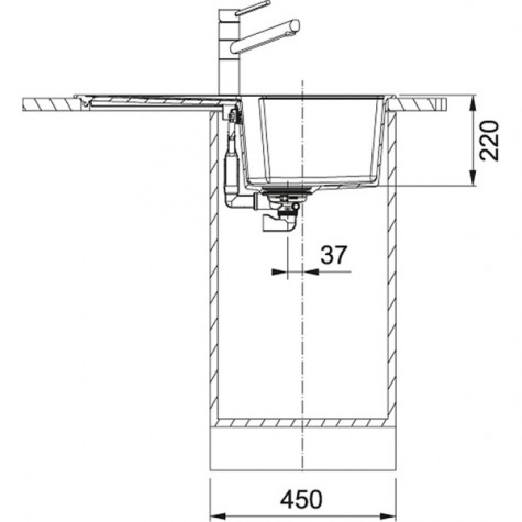 Кухонная Мойка FRANKE URBAN UBG 611-78 (114.0574.940) Фрагранит- бежевый 