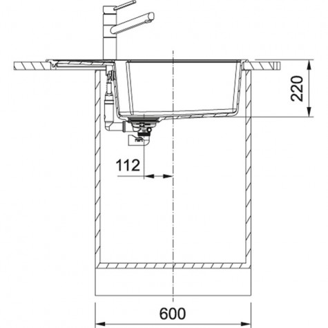 Кухонная Мойка FRANKE URBAN UBG 611-78 XL (114.0574.981) Фрагранит-белый 