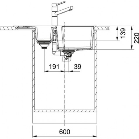 Кухонная Мойка FRANKE URBAN UBG 651-78 (114.0574.993) Фрагранит-шторм 