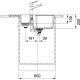 Кухонна мийка FRANKE URBAN UBG 651-78 (114.0574.985) Фрагранит-цукор